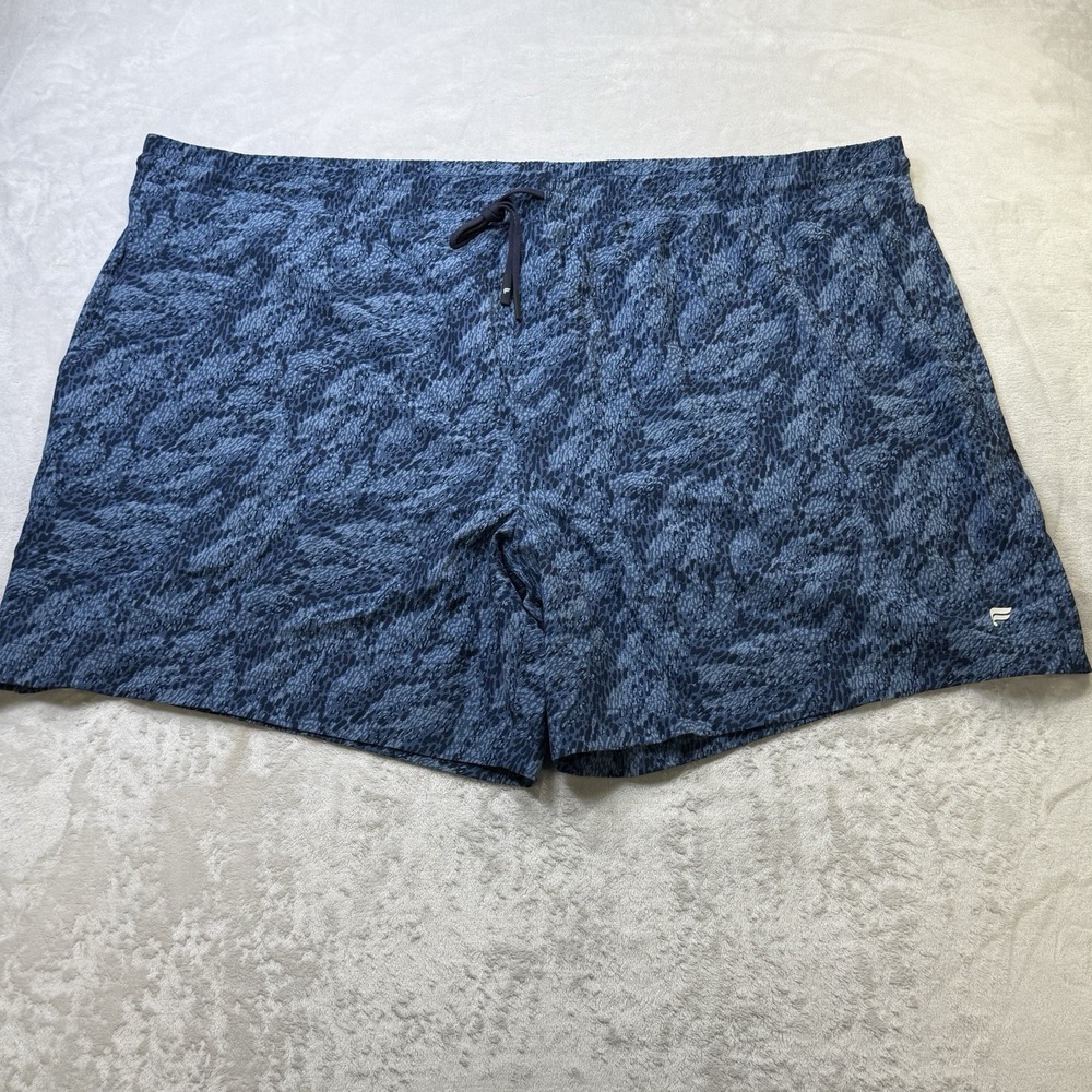 Fabletics men's aqua 7" inseam athletic shorts, size 4X